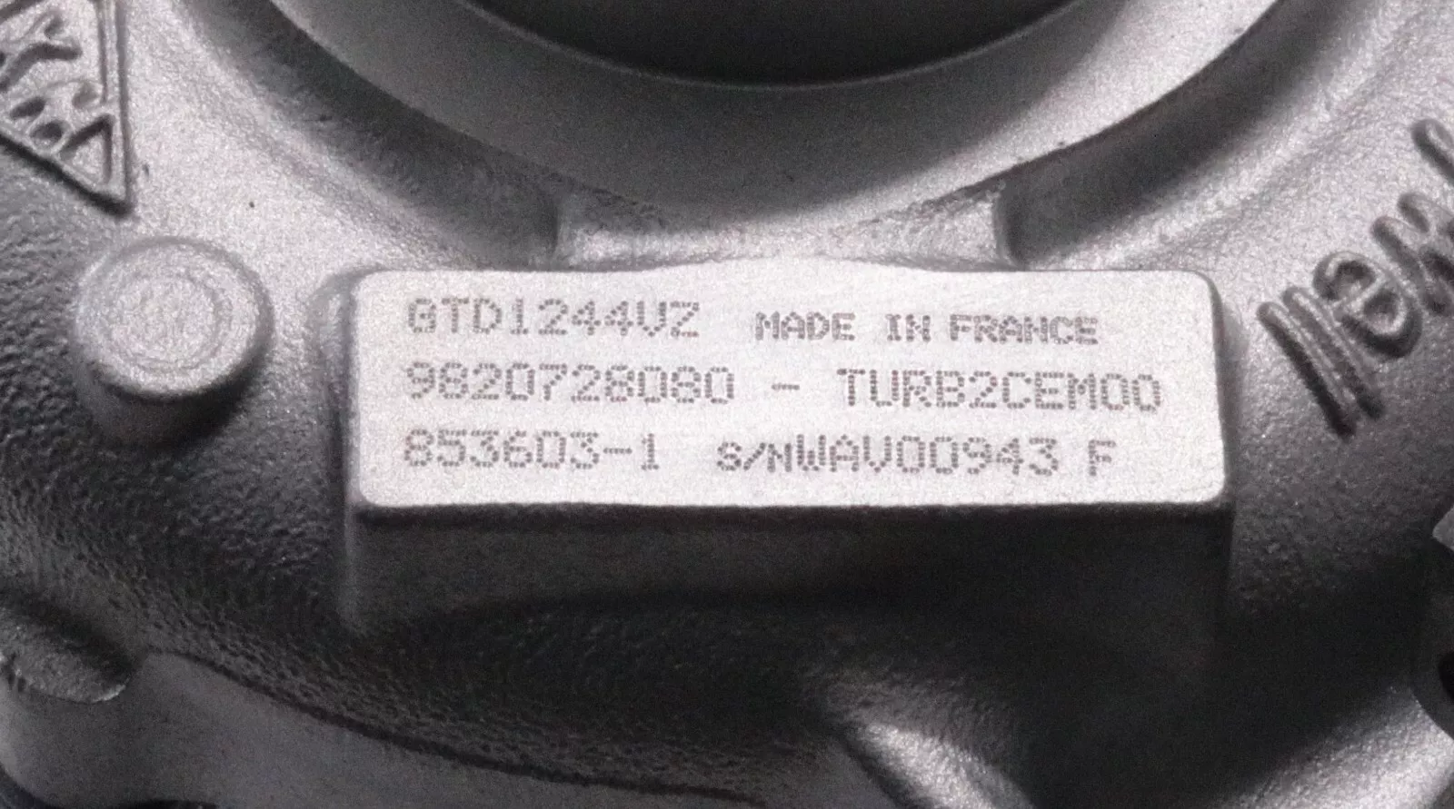 Turbocharger 853603 Peugeot Citroen Vauxhall Toyota 1.5 120HP 88Kw 2018- Turbo - Image 5