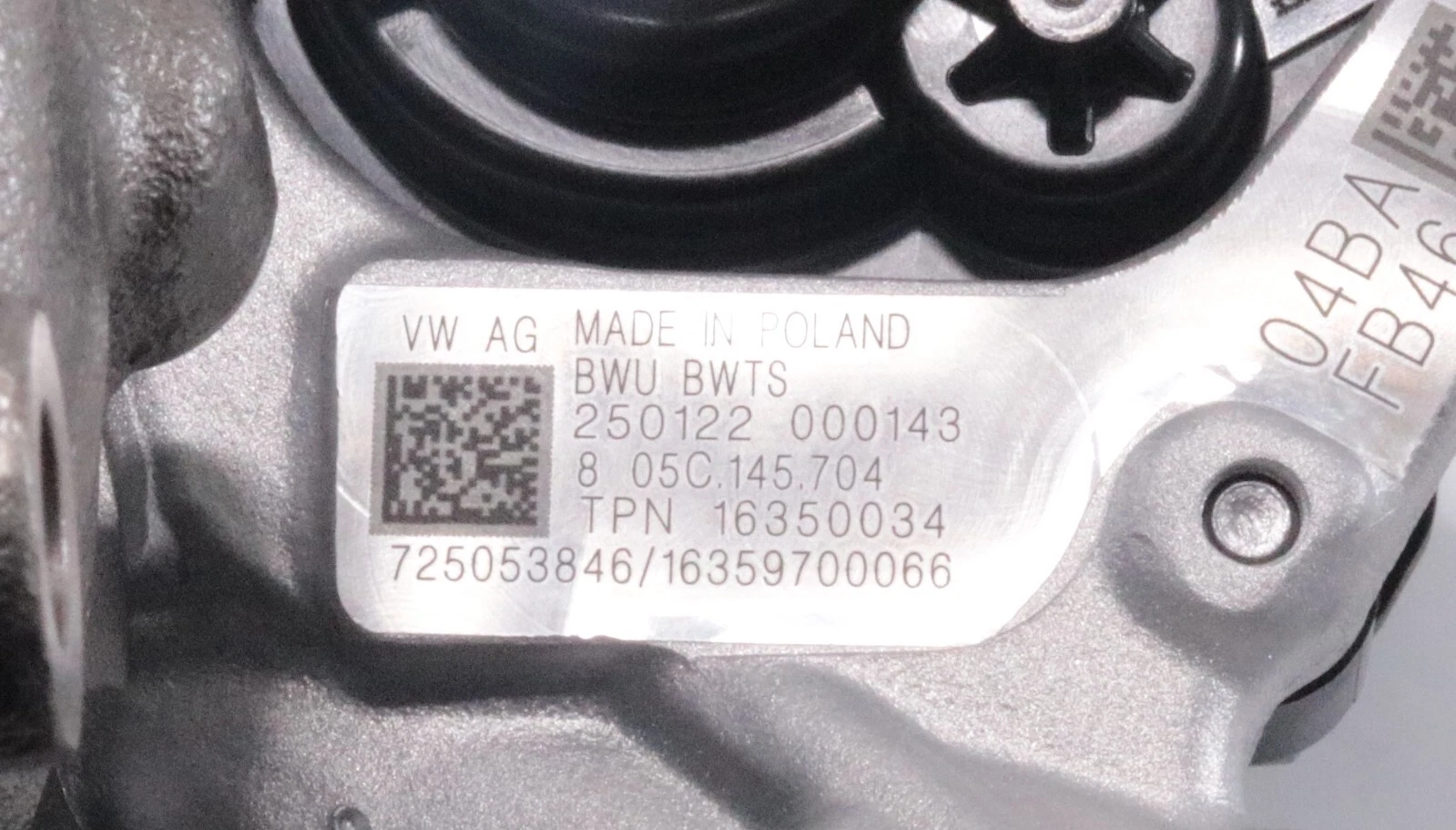 Turbocharger 1635 970 0047 Audi VW Seat 1.0 TFSI 2020- Turbo 05C145701B - Image 5