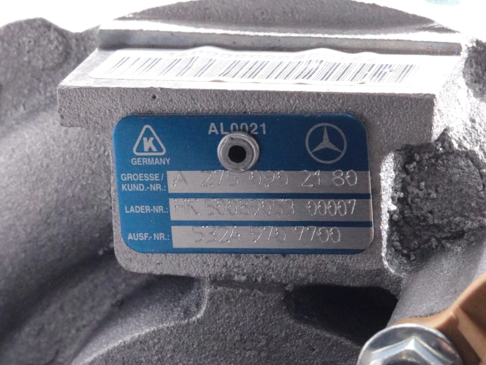 New Turbocharger 5324 970 7700 Mercedes S SL CL-Class 6.0 AMG 603HP 2003- Turbo - Image 5